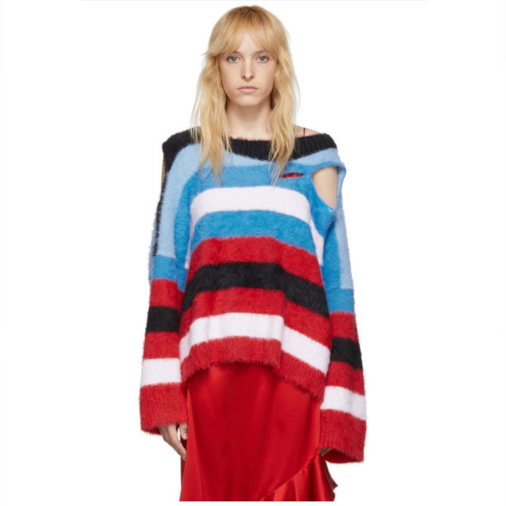 Charles Jeffrey loverboy wild things $450 distressed oversized sweater Sz S